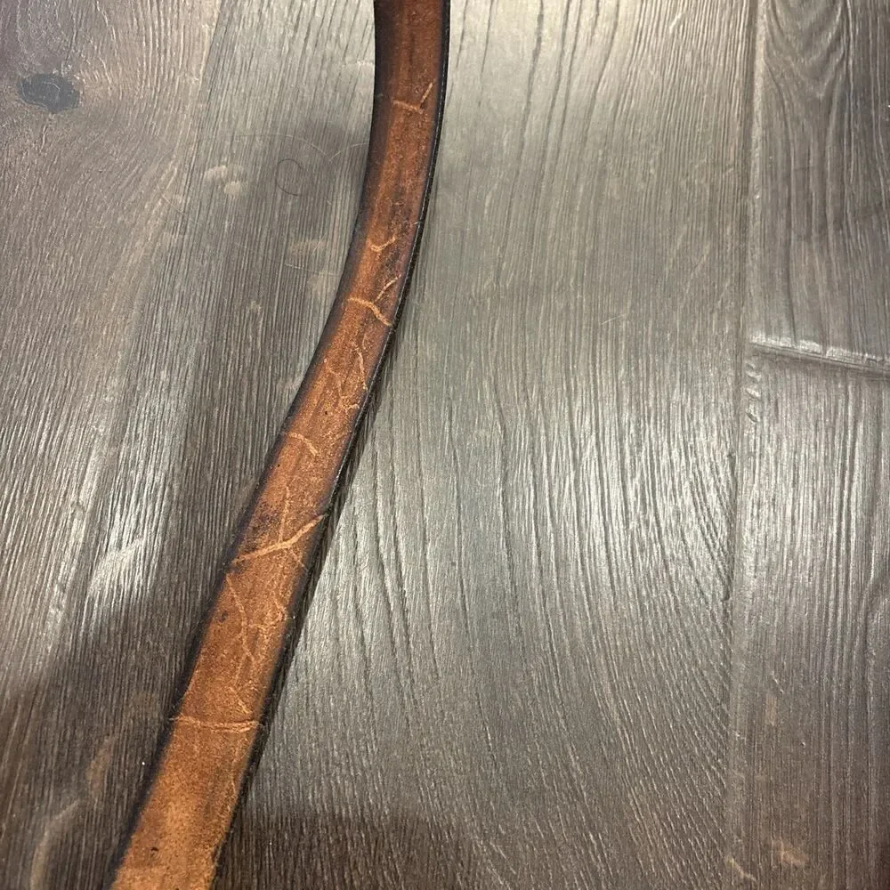 VTG Saddle Shearling Shoulder Bag Hand Crafted Tooled Leather